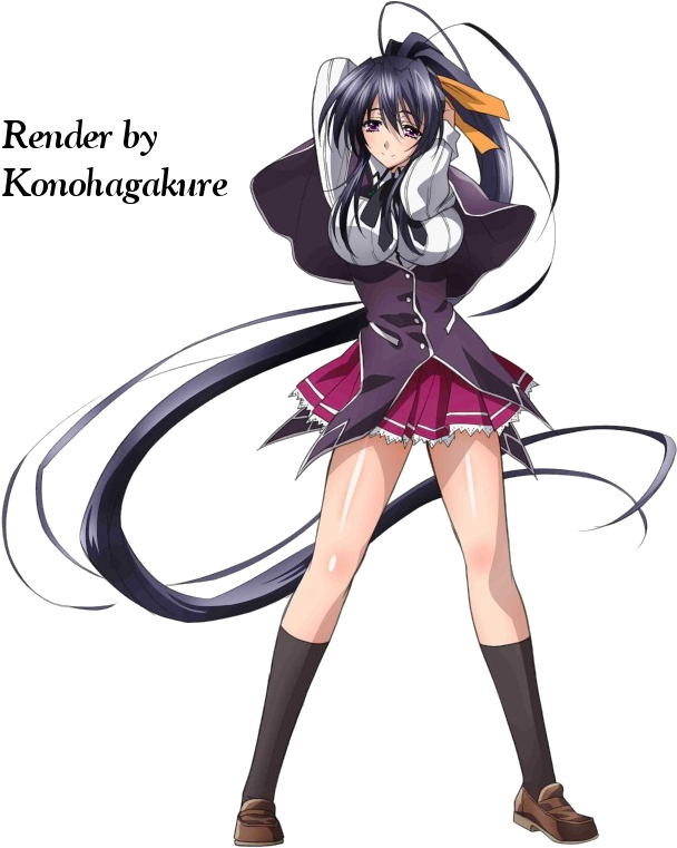 #thiccthursday Now That My Tifa Request Was A Success, - Highschool Dxd Akeno Himejima (663x786), Png Download