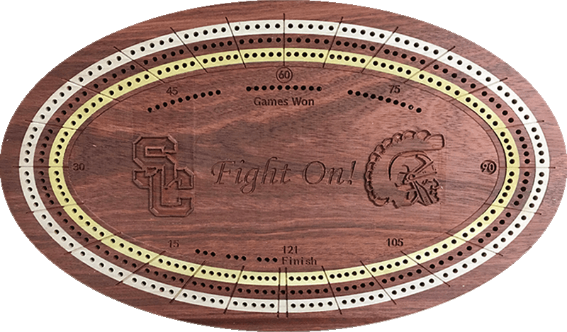 Bloodwood With Maple And Yellow Heart, Engraved Center - Wood (800x469), Png Download