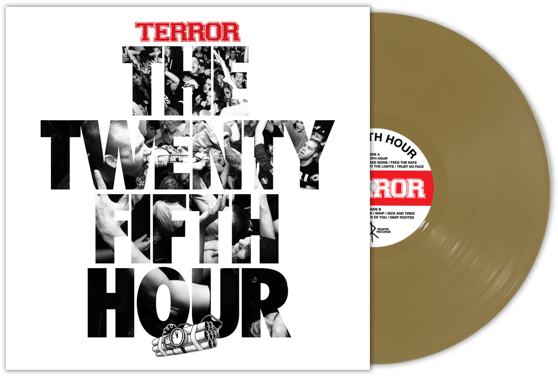 300 Gold Vinyl - Terror The 25th Hour (1100x749), Png Download