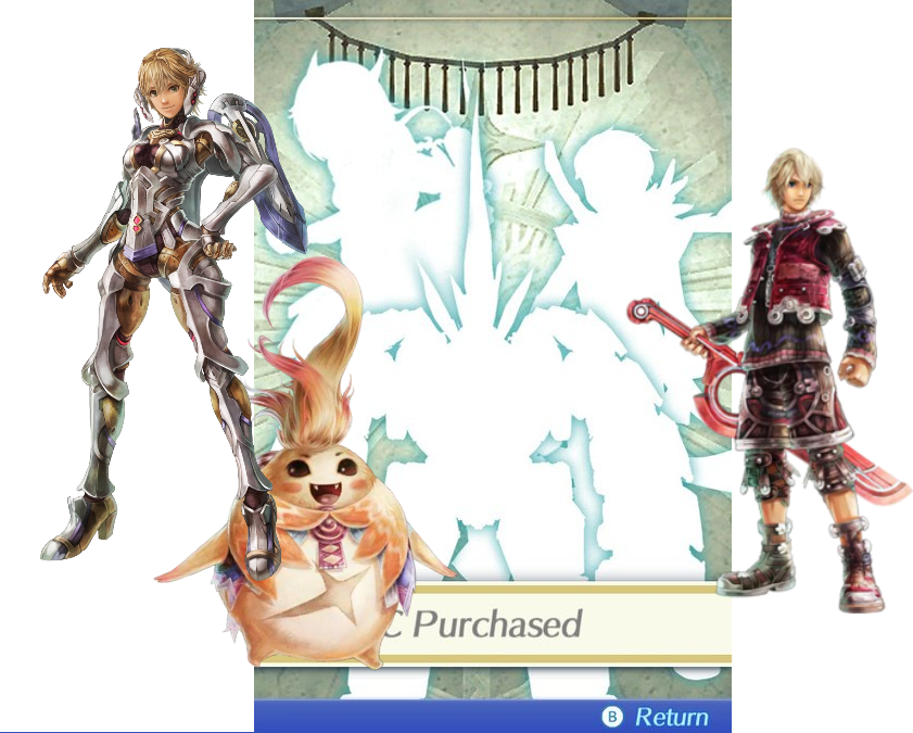 Xenoblade Spoilersdlc Silhouette Theory - Xenoblade 2 Dlc Blades (841x675), Png Download