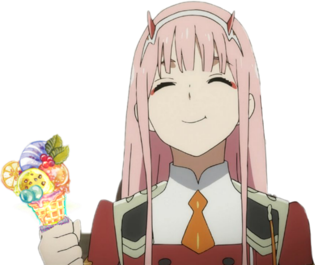 Anime Zerotwo Darlinginthefranxx Helado - ダリフラ 02 かわいい (1024x861), Png Download