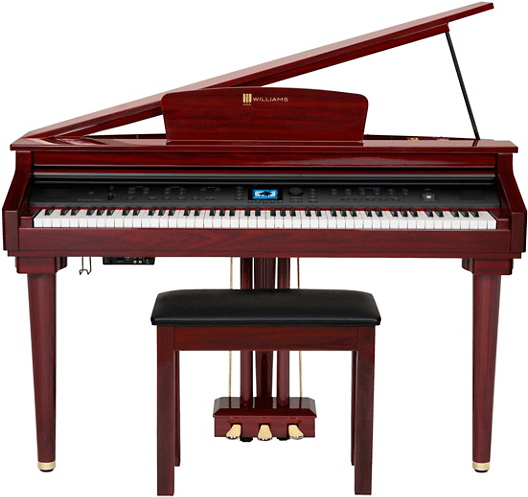 Williams Symphony Mini Grand Piano - Williams Symphony Grand (879x496), Png Download