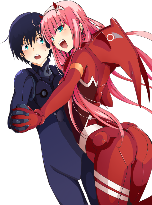 Zero Two, Darling In The Franxx, Anime Couples, Anime - Cartoon (640x891), Png Download