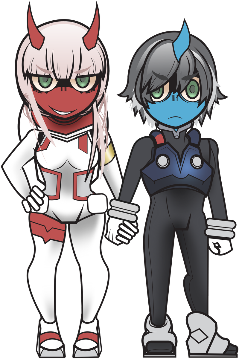 Please Let Zerotwo Get Her Smile Back - Red Oni Zero Two (812x1200), Png Download