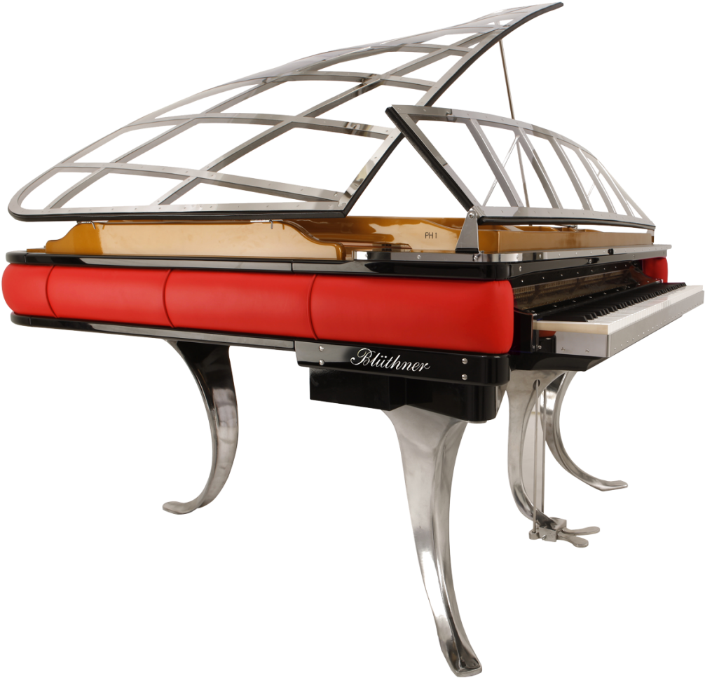 Blüthner Ph Grand Piano - Designed Piano (1024x974), Png Download