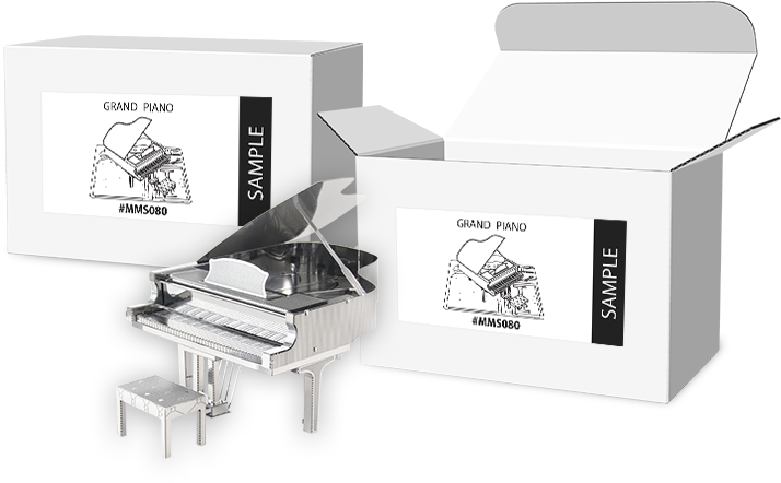 Product Tags - Metal Earth - Grand Piano (740x500), Png Download