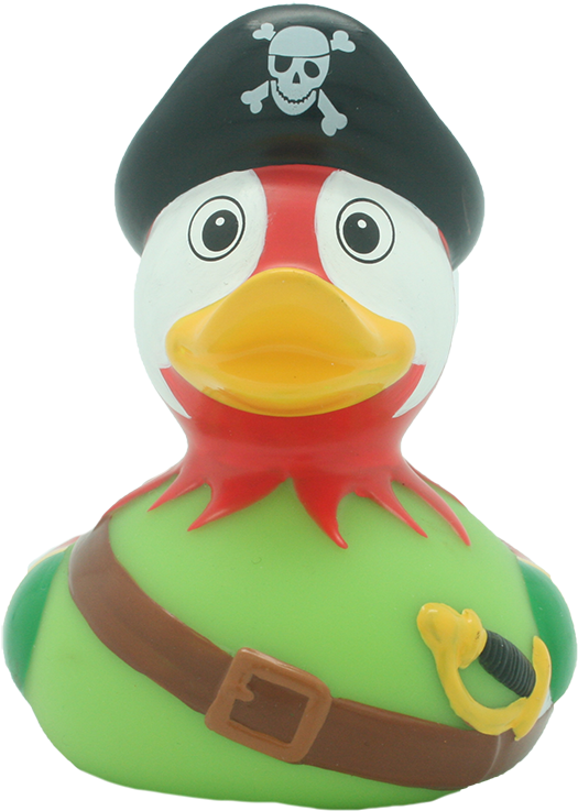 Pirate Parrot Rubber Duck By Lilalu - Pirate Rubber Duck (800x800), Png Download