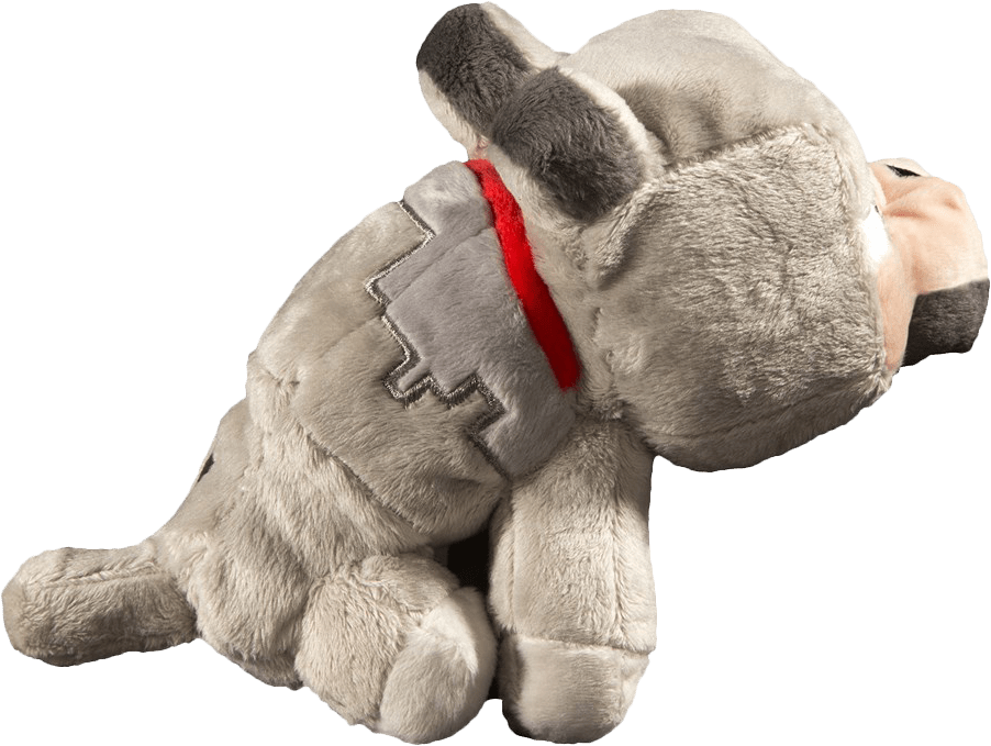 8'' Baby Wolf Plush - Minecraft Puppy Teddy (902x679), Png Download