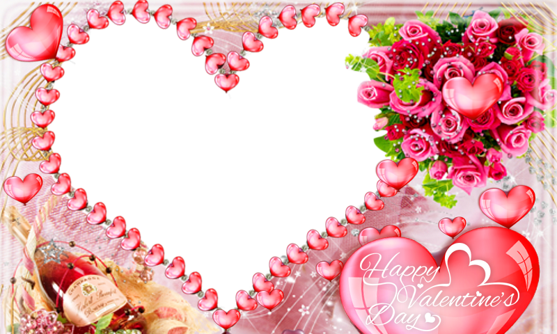 Day Picture Startupcorner Co Valentines Photo Android - Happy Valentine Day Frame (800x480), Png Download