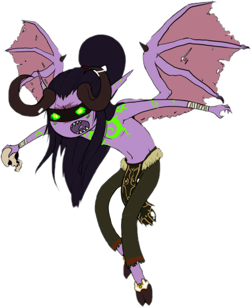 Illidan Sticker - Illidan Stormrage (1024x1250), Png Download