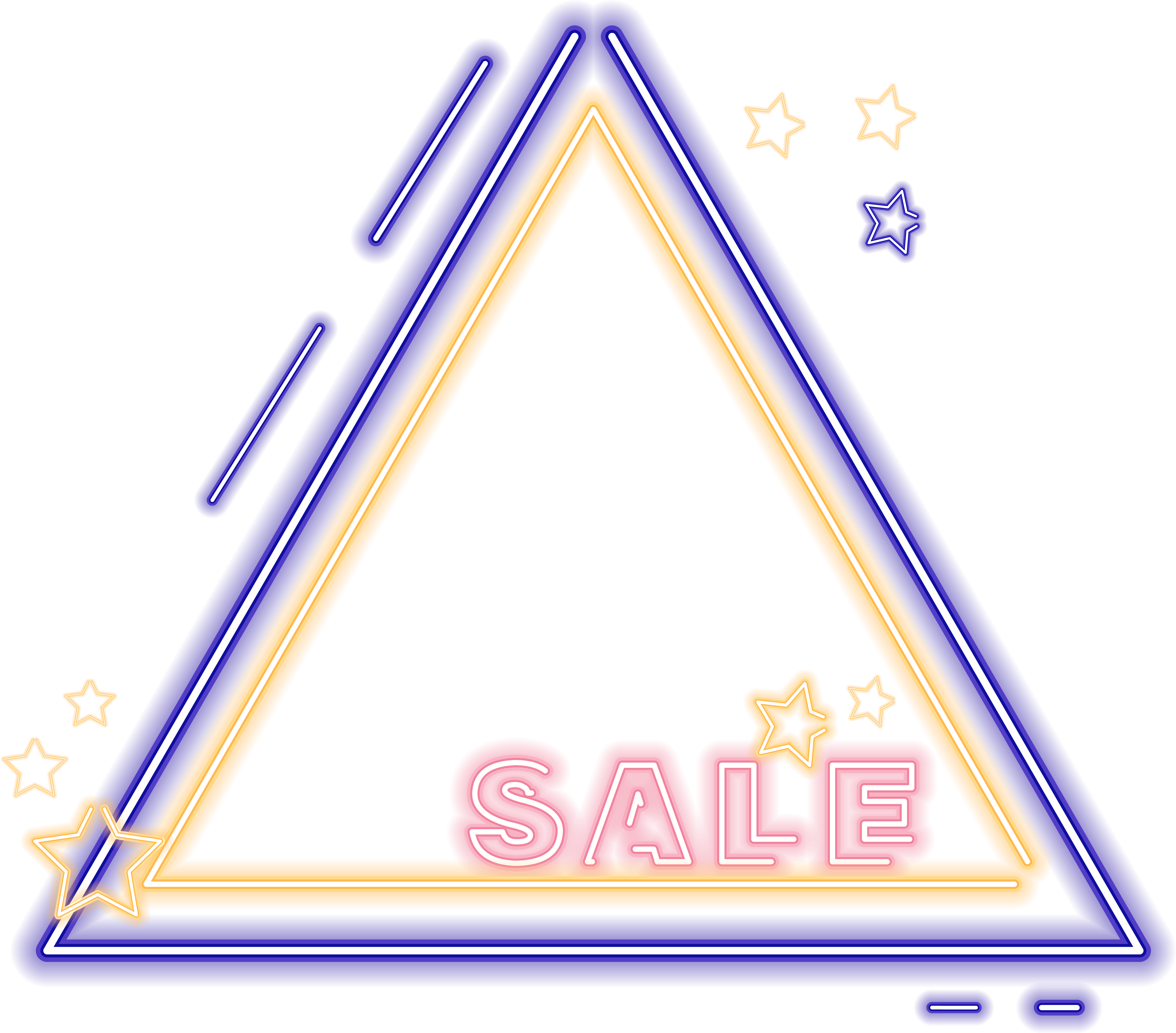 E Commerce Border Neon Elements Png And Vector Image (8334x8334), Png Download