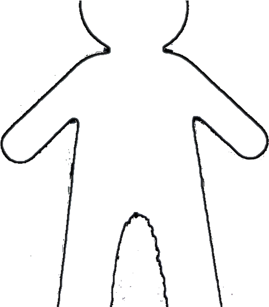 Boy Outline Template Doritrcatodosco Coloring Book - Outline Printable Girl (576x600), Png Download