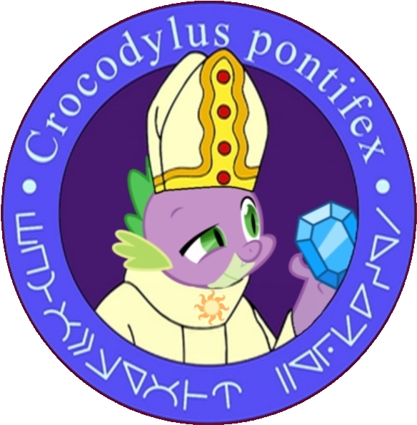 Futurama, Pope, Safe, Simple Background, Spike, The - Space Pope (592x601), Png Download