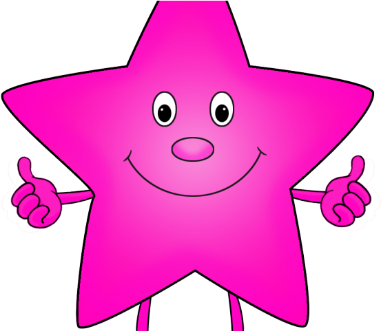 Neon Clipart Border - Purple Star Cartoon (640x480), Png Download
