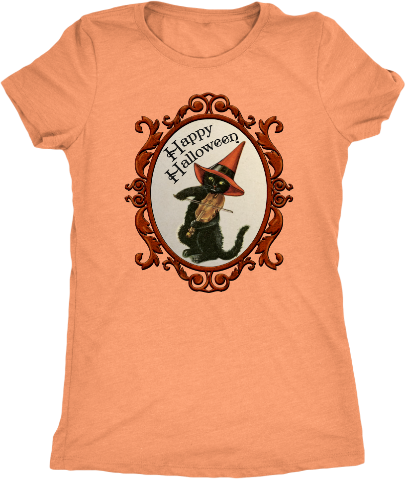 Load Image Into Gallery Viewer, Happy Halloween Vintage - T-shirt (1024x1024), Png Download