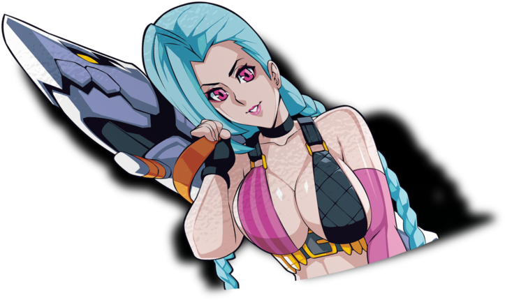 Jinx Peeker Sticker - Cartoon (1280x1280), Png Download