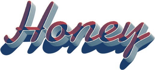Free Png Download Honey 3d Letter Png Name Png Images - Calligraphy (850x532), Png Download
