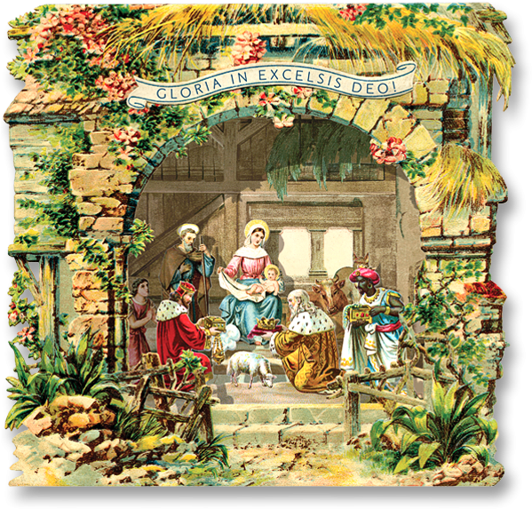 Thurible No Combo Papermodelkiosk - Creche Sainte A Papier (600x768), Png Download