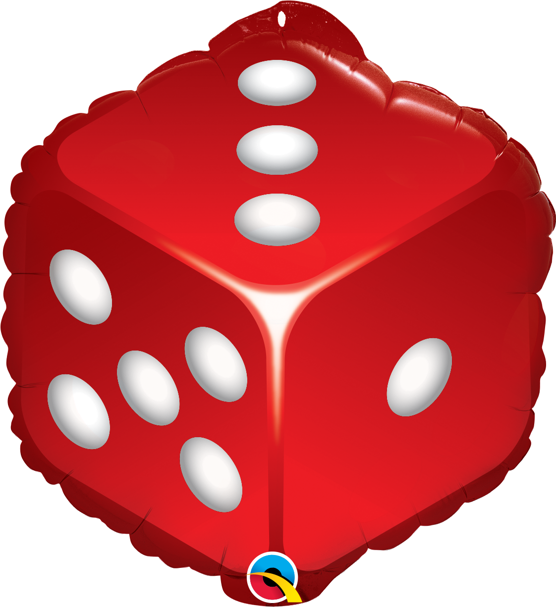 Red Dice Foil Balloon 11674 P - Balloon (1128x1234), Png Download