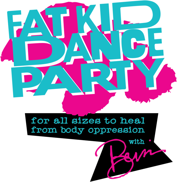 Fat Kid Dance Party Logo - Poster (750x750), Png Download