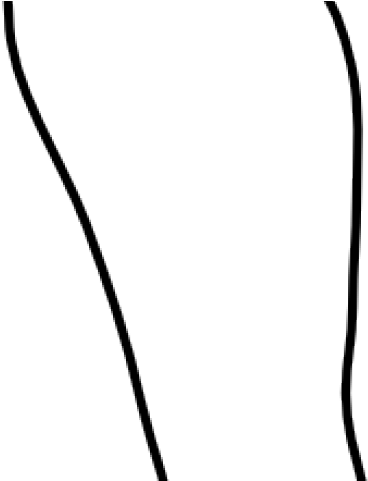 Cartoon Leg - Line Art (640x480), Png Download