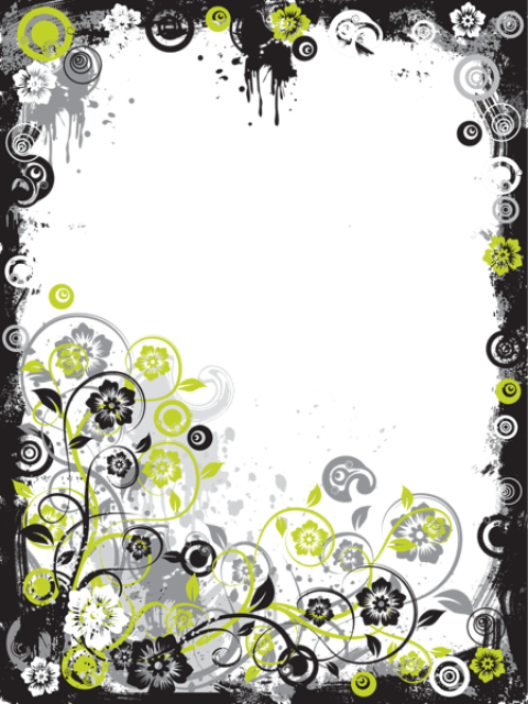 Free Png Best Stock Photos Black And Yellow Modern - Modern Frame Border Design (480x640), Png Download