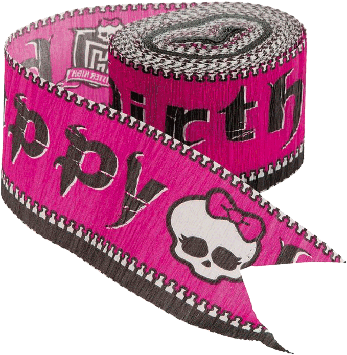 Monster High Crepe Paper Streamer - Monster High Party (700x715), Png Download