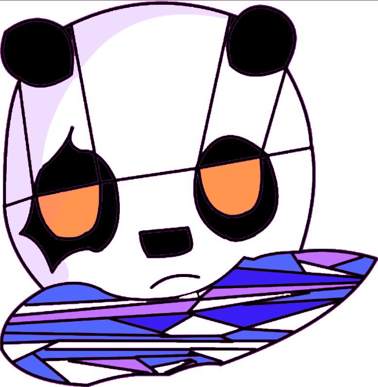 A Chibi Head-icon I Made For My Bud "panda" (776x795), Png Download