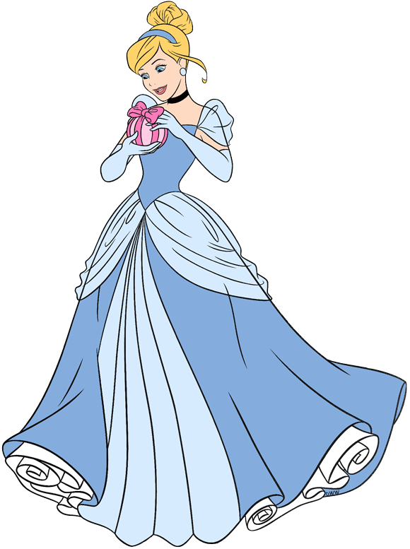Cinderella's Christmas Present - Disney Princess Cinderella And Prince Charming Christmas (580x777), Png Download