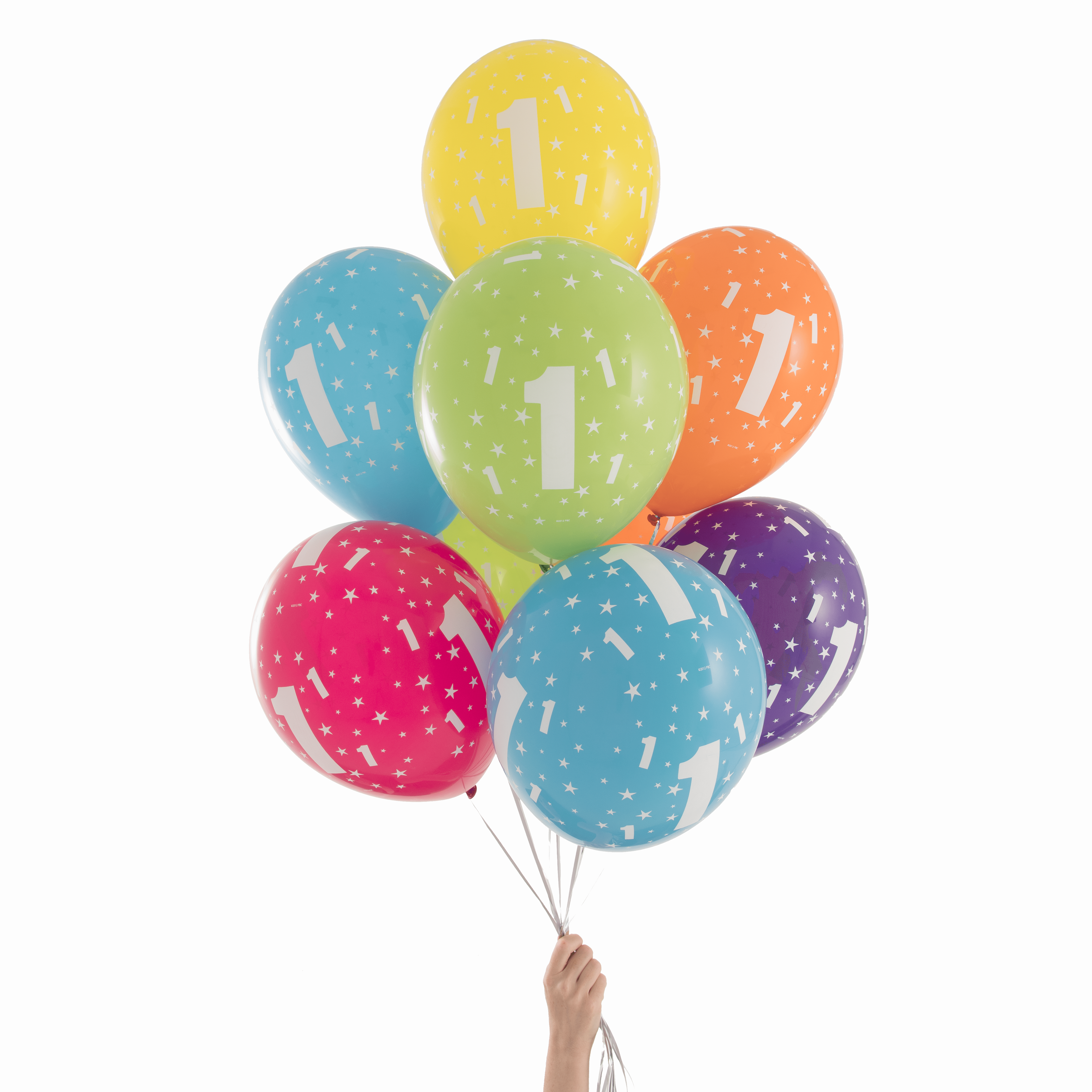 #1 Birthday Balloons Colour Pop - Balloon (4873x4873), Png Download