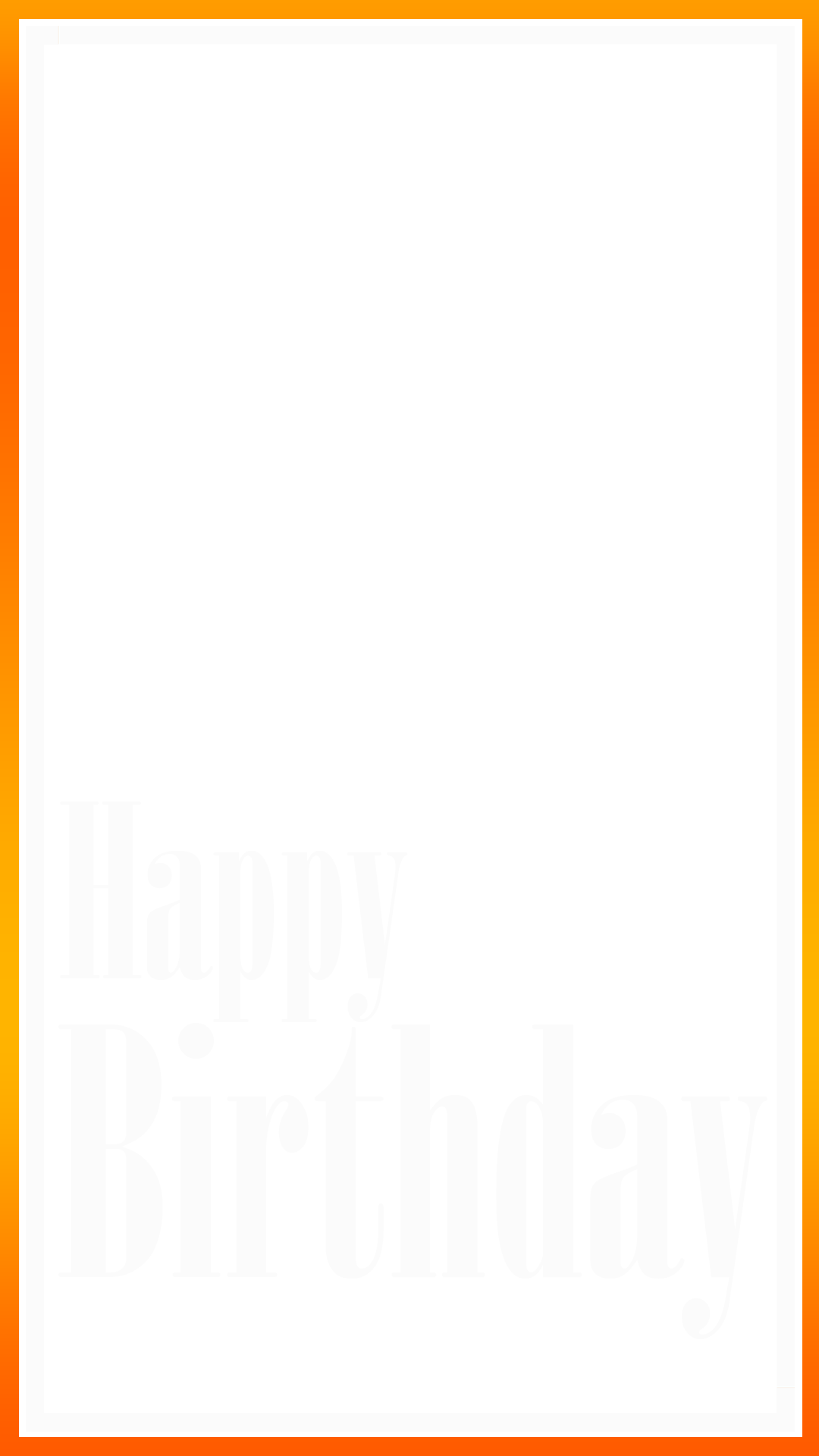 Orange Border - Poster (1080x1920), Png Download