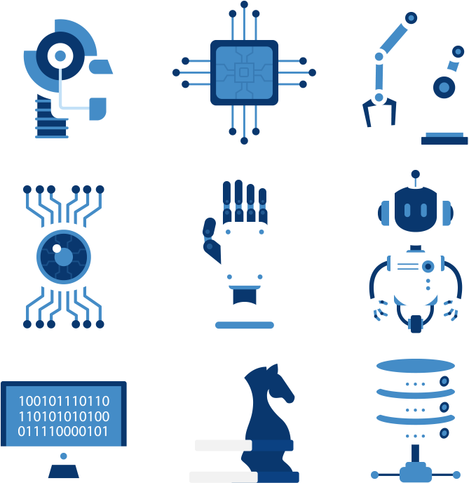 Advanced Artificial Intelligence Solutions For Business - Artificial Intelligence Flat Design (766x748), Png Download