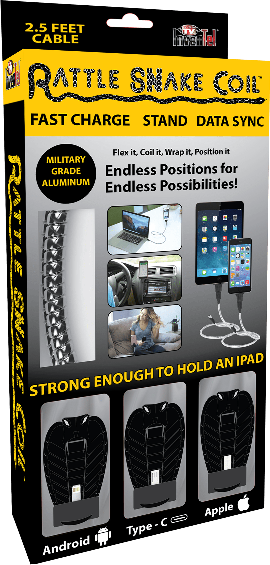 Rattle Snake Coil™ - Wire (3000x2744), Png Download