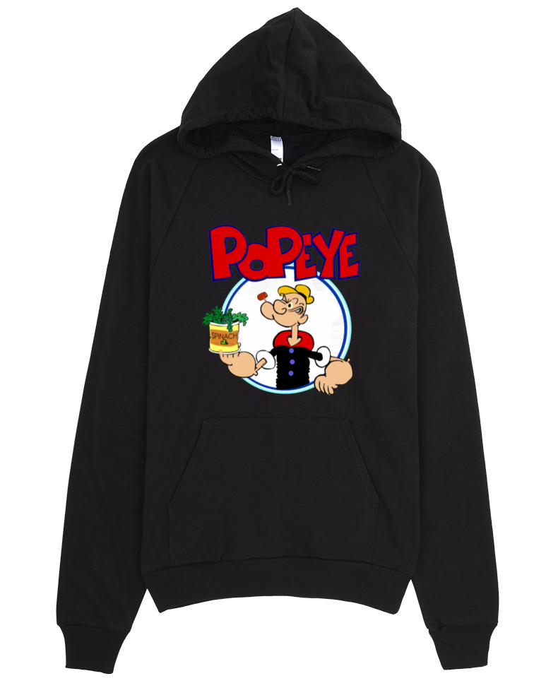 Popeye The Sailor Man Hoodie - Hoodie (1000x1000), Png Download
