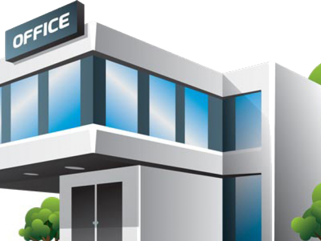 Bulding Clipart Office Building - Office Building Clipart (640x480), Png Download