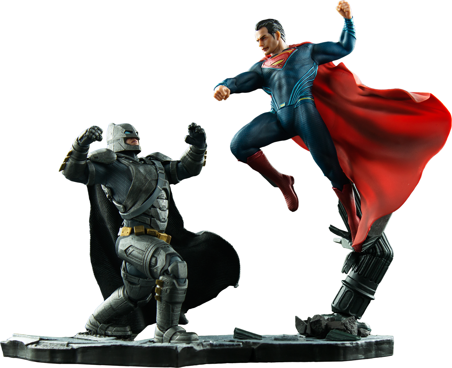 Batman Vs Superman - Superman Versus Batman Png (1500x1224), Png Download