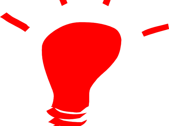 Light Bulb Clipart Lamp - Light Bulb Thinking Clipart (640x480), Png Download