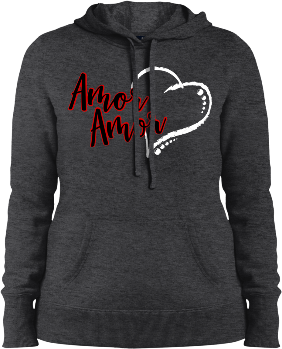 "amor Amor" Sport-tek Ladies' Pullover Hooded Sweatshirt - Sweatshirt (1155x1155), Png Download