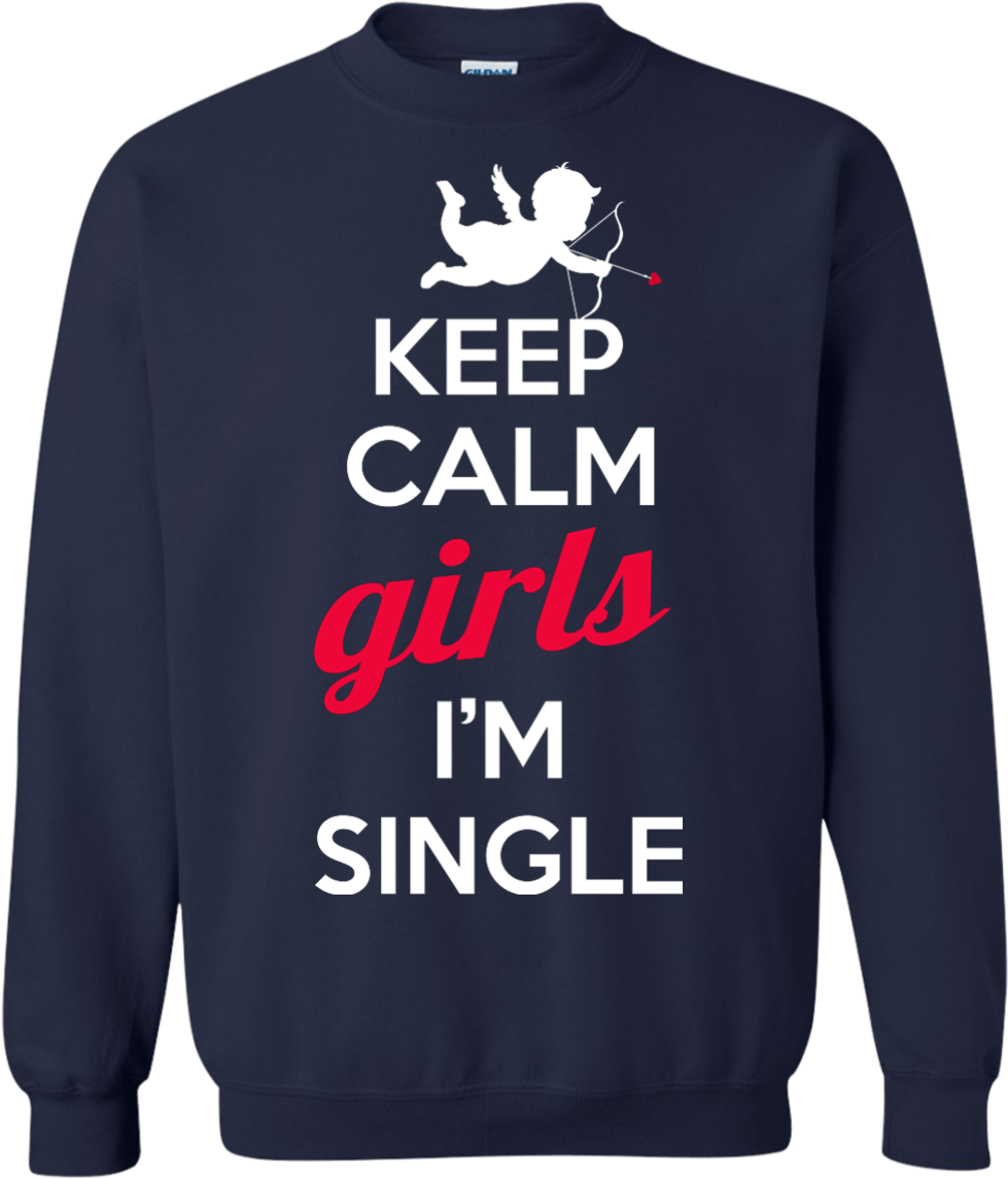 Calm Girls ' Single Shirt Sweater - Keep Calm And Carry (1155x1155), Png Download