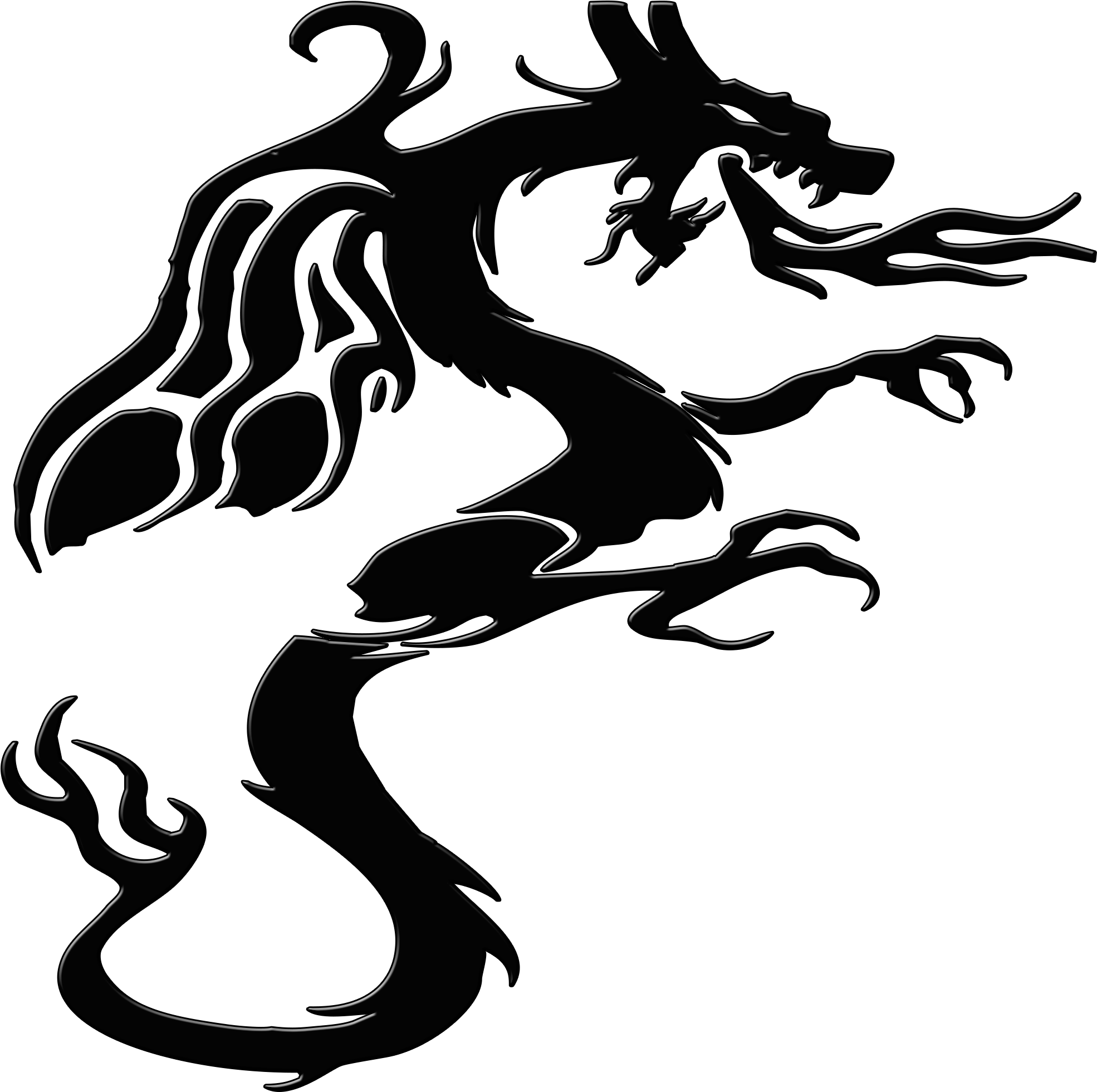 Dragon Monster Mythical Creature 350071 - 神話 シルエット (2000x2000), Png Download