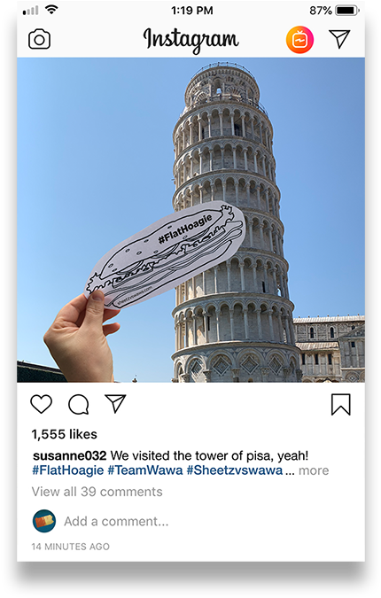 Flat Hoagie Instagram Post - Piazza Dei Miracoli (500x712), Png Download