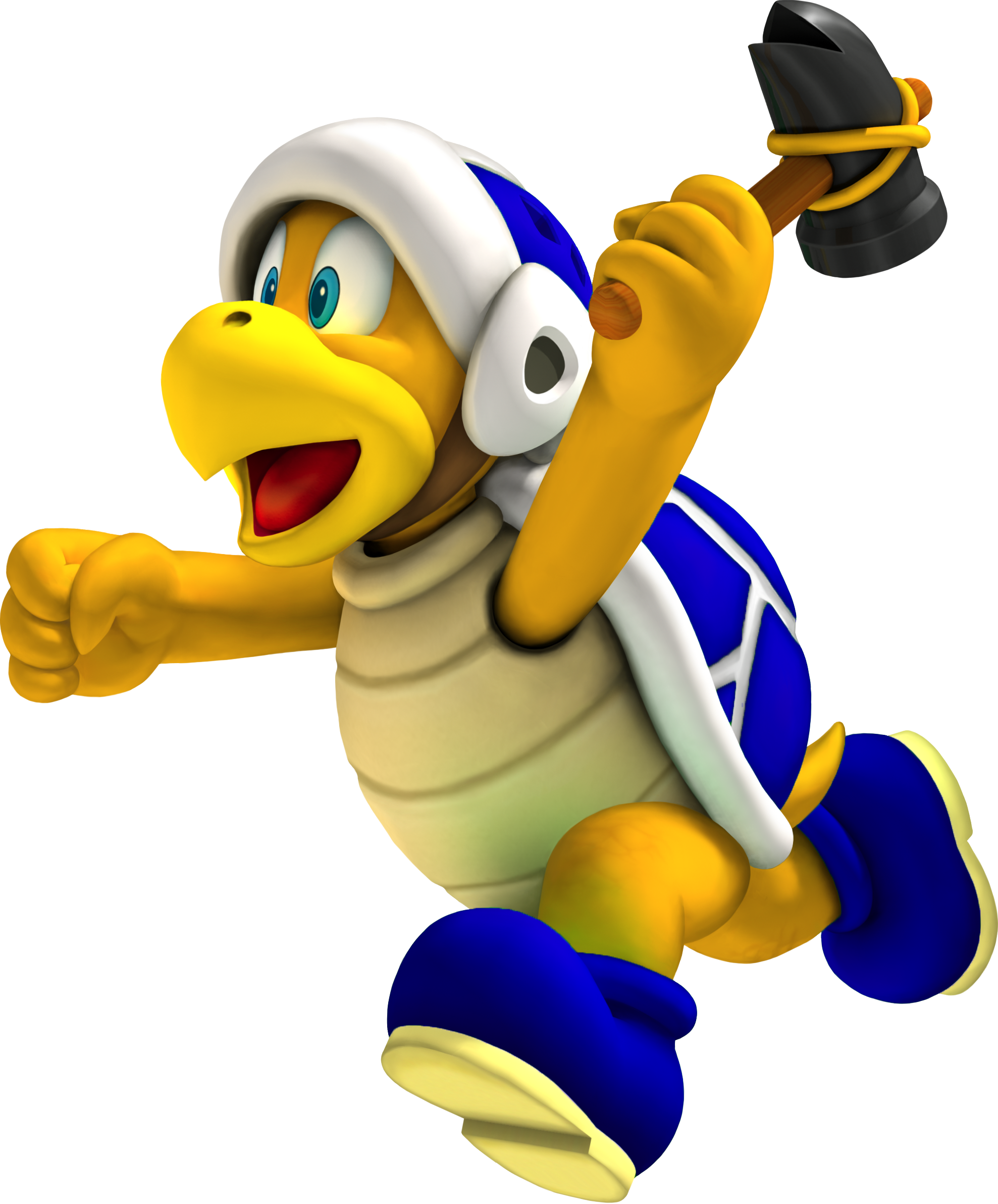Blue Hammer Bro - Mario Blue Hammer Bro (1977x2384), Png Download
