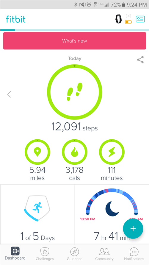 Fitbit's App - Fitbit Alta App (1000x889), Png Download