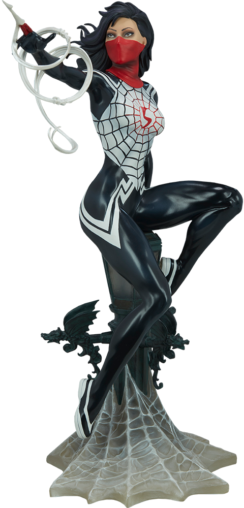 Sideshow Collectibles Silk Statue - Silk Marvel Transparent (480x1000), Png Download