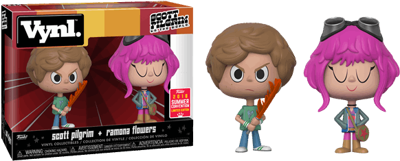 Scott Pilgrim & Ramona Flowers Sdcc18 Vynl - Scott Pilgrim Ramona Vinyl Figure (600x600), Png Download