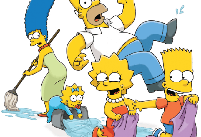 The Simpsons Celebrated What Is Likely It's Almost - Simpson Png (825x464), Png Download