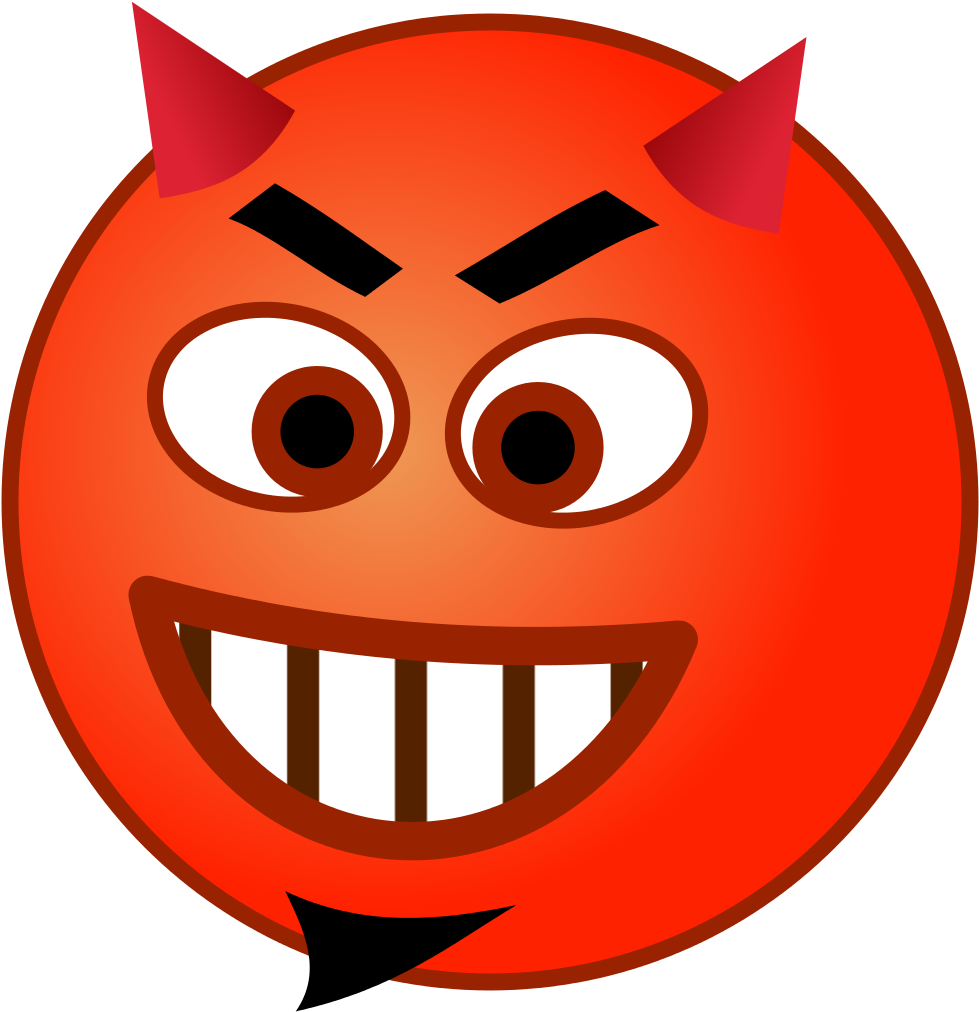 File - Smirc-devil - Svg - Devil (1024x1024), Png Download