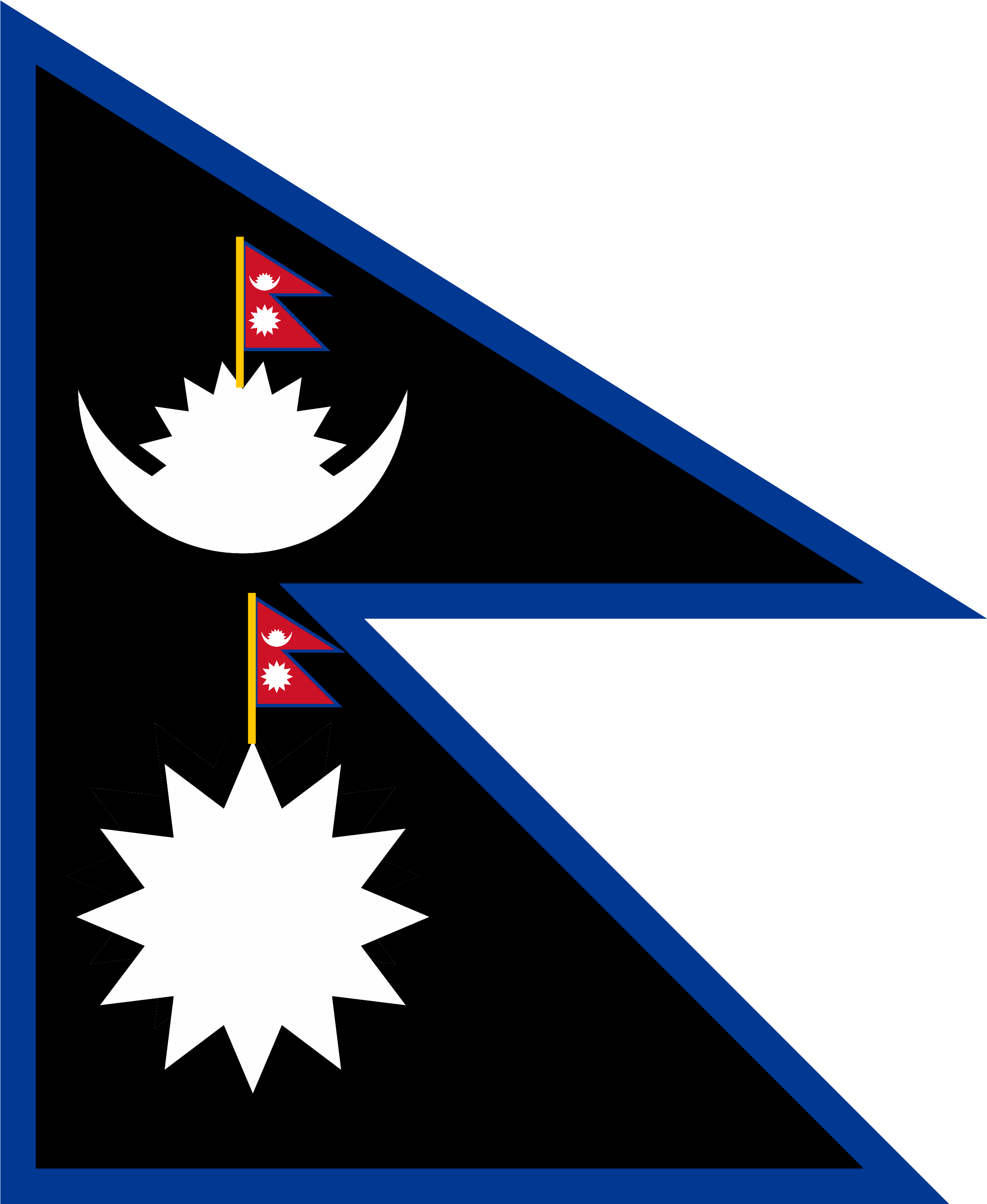 Nepal Space Exploration Flag - Flag Of Nepal (2560x3129), Png Download