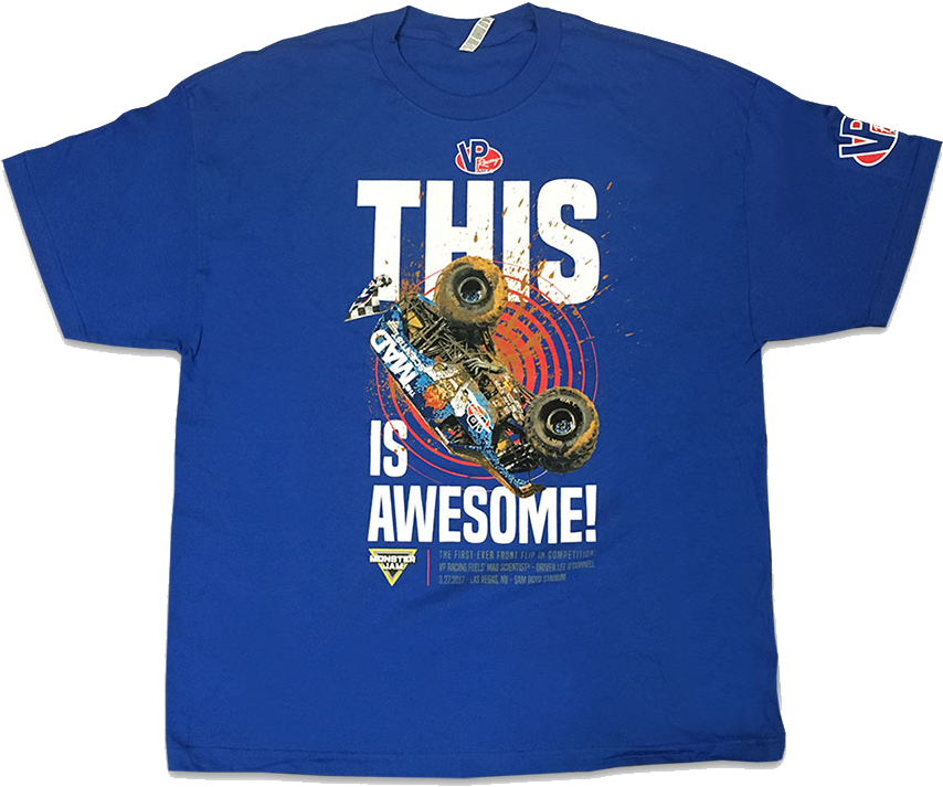 Adult Monster Jam Front Flip T-shirt - Graphic Design (960x960), Png Download