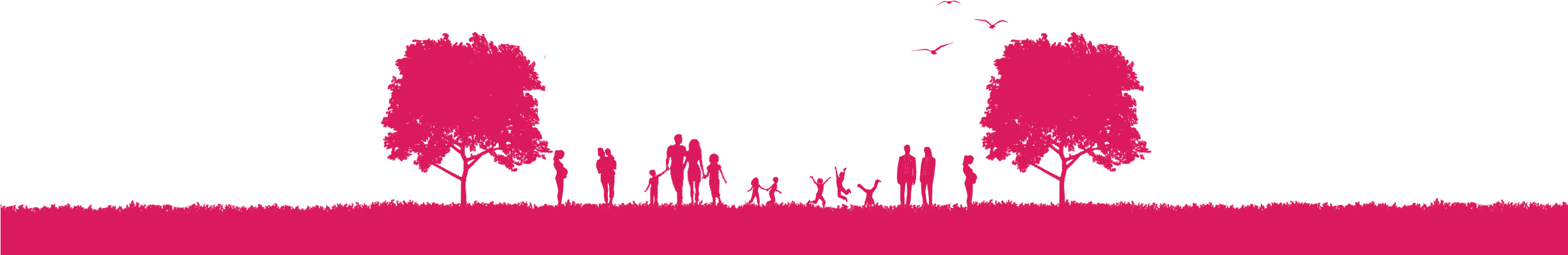 Footer-illustration - Silhouette (2700x600), Png Download